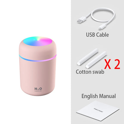 H2O Mini Umidificador de Ar Portátil, Difusor de Aroma USB, Quarto, Casa, Carro, Escritório 300ml