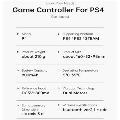 Controle para PS4 e PC Sem Fio Dualshock 4