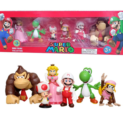 6 personagens do Super Mario Bros / Yoshi Donkey Kong