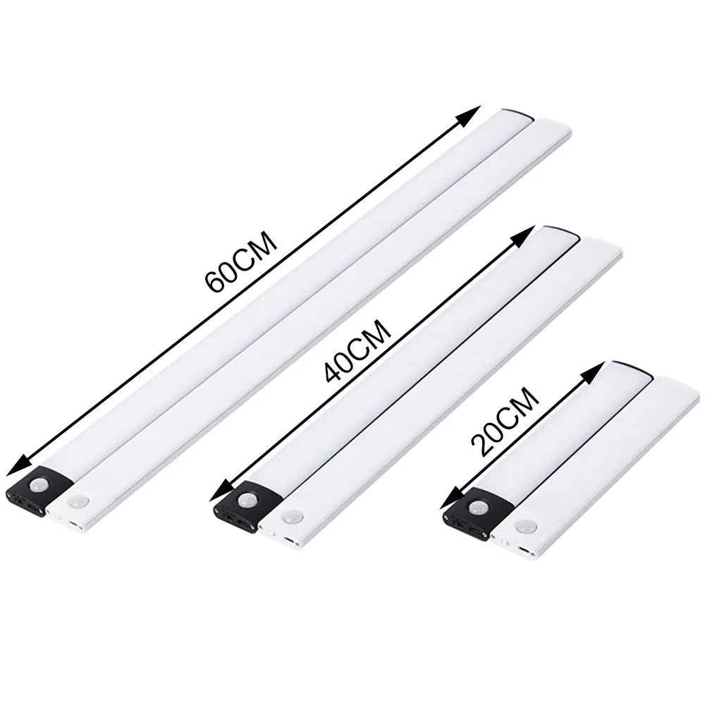 Luz de Led estilo Bastão continuo, ultrafino, multifunções, multicores, sensor de movimento, liga e desliga, carregamento USB