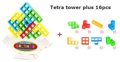 Torre de equilíbrio, aprenda brincando, auxilia na coordenação motora e raciocínio lógico