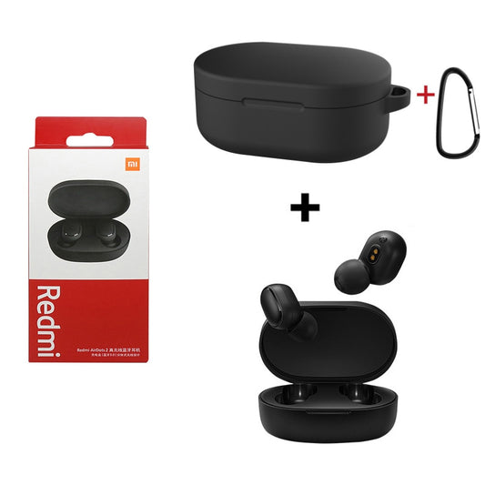 Fones de ouvido Bluetooth Xiaomi Redmi Airdots 2, fone de ouvido sem fio com microfone.